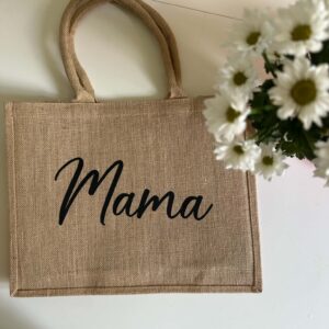 Torba lniana z napisem MAMA
